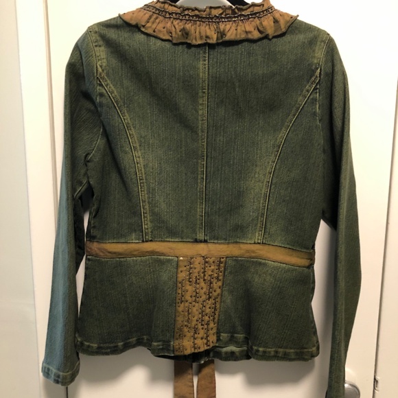 Vintage Beaded Denim Jacket - Picture 2 of 10